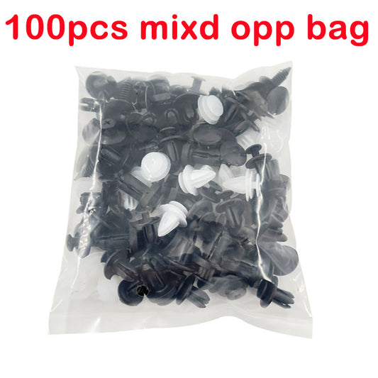 100pcs Car Body Push Retainer Pin Rivet Bumper Door Trim Fastener Clips