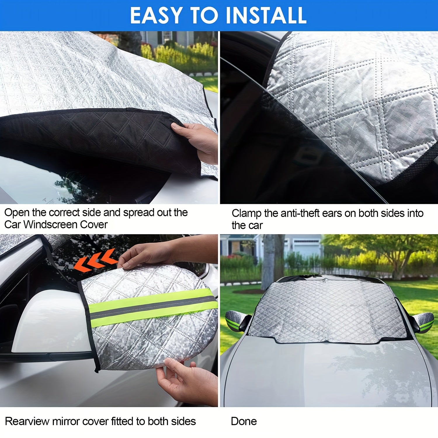 Car Windshield Cover Frost Winter Ice Snow Guard 147X100cm