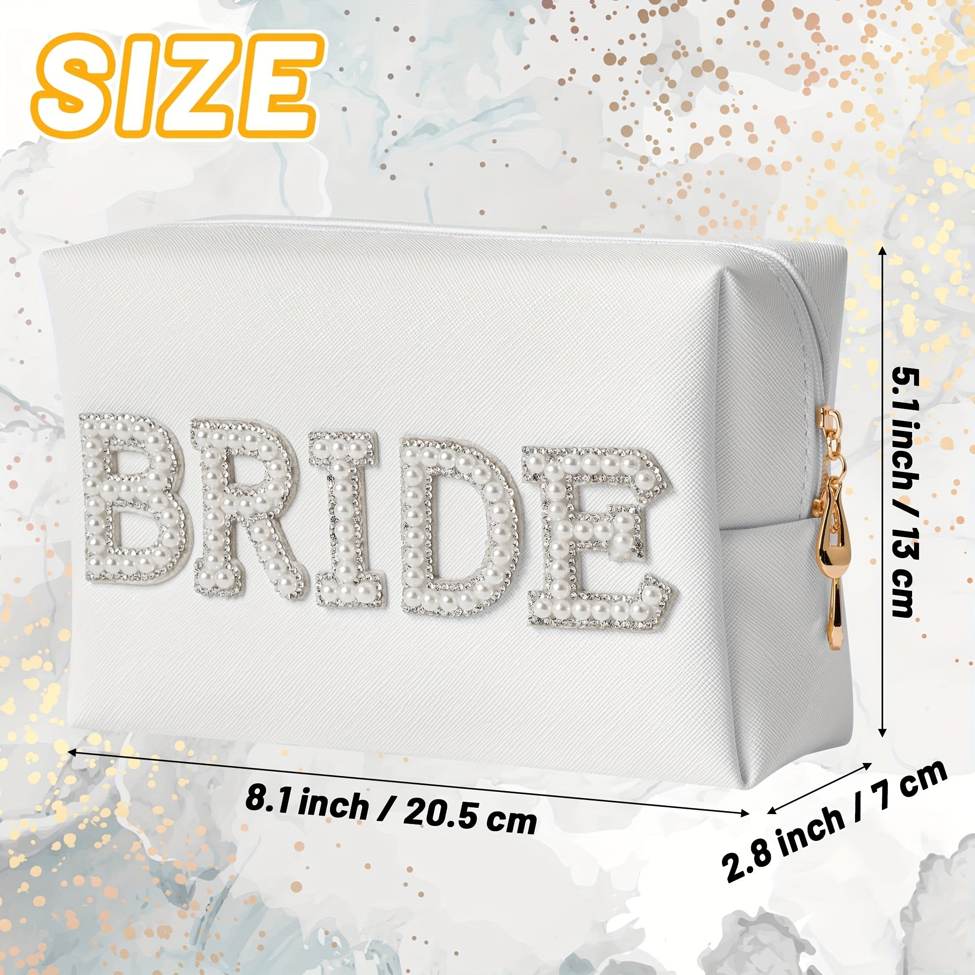 Bride Patch Makeup Bag Waterproof Organizer