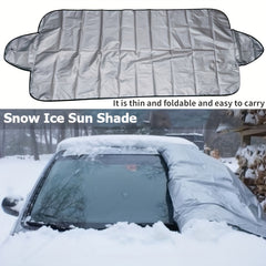 Foldable Windshield Cover for Snow and Sun Protection