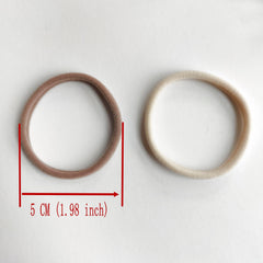 25pcs High Elasticity Hair Tie Ponytail Holder Solid Style Assorted Colors