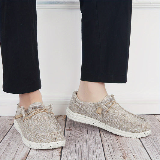 Men's Canvas Slip On Loafer Shoes Casual Anti skid Flat Sneakers