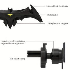 Car On-board Gravity Metal Stand for 11-17 cm Mobile Phone