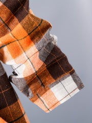 Toddler Boys Plaid Lapel Shirts Long Sleeve Button Down Tops Spring Fall Outwear