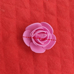 500pcs Mini Foam Rose Head 1.38in Artificial Rose Bear Flower