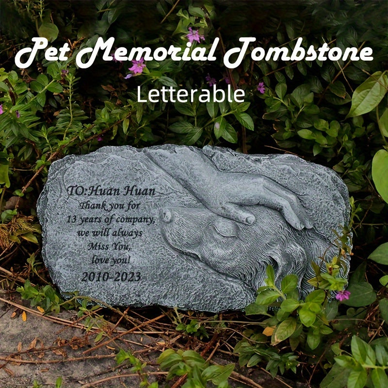 Personalized Pet Dog Memorial Stones Custom Pet Tombstone