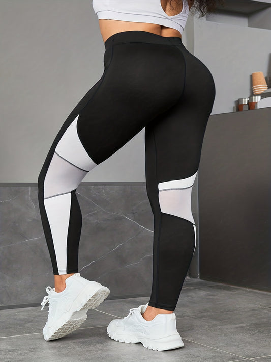  Colorblock High Waisted Sports Leggings