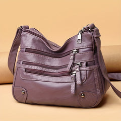 Faux Leather Shoulder Bag Crossbody Bag Casual Solid Women's Purses