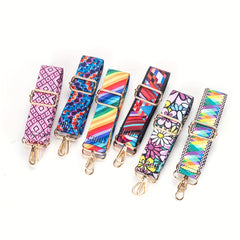 Rainbow Adjustable Shoulder Strap Colorful Replacement Belt For Crossbody Bag
