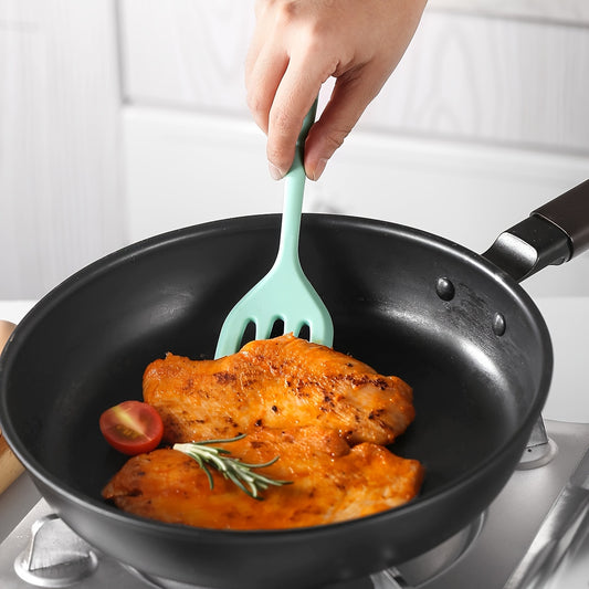 Small Silicone Frying Turner Spatula High Heat Resistant For Fish Eggs Pancakes