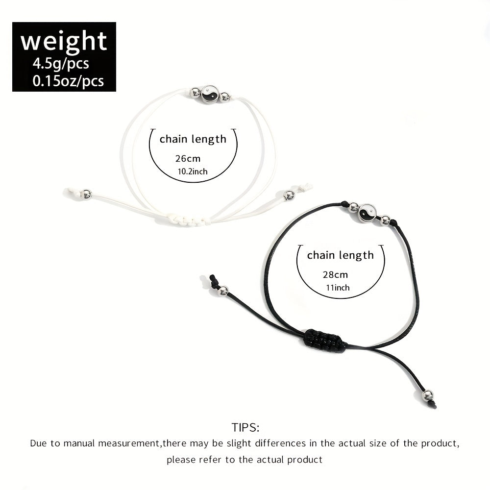Boho Style String Anklet Set Vintage Ankle Bracelet for Women 2 Pcs
