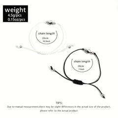 Boho Style String Anklet Set Vintage Ankle Bracelet for Women 2 Pcs