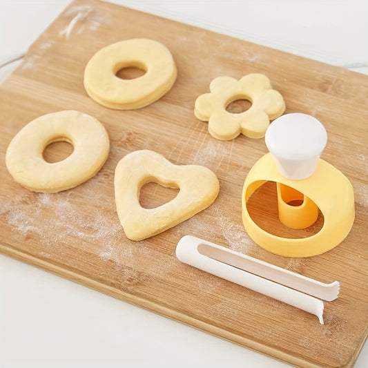 Donut Cake Mould With Dipping Plier Desserts Cutter Kitchen Baking Tool