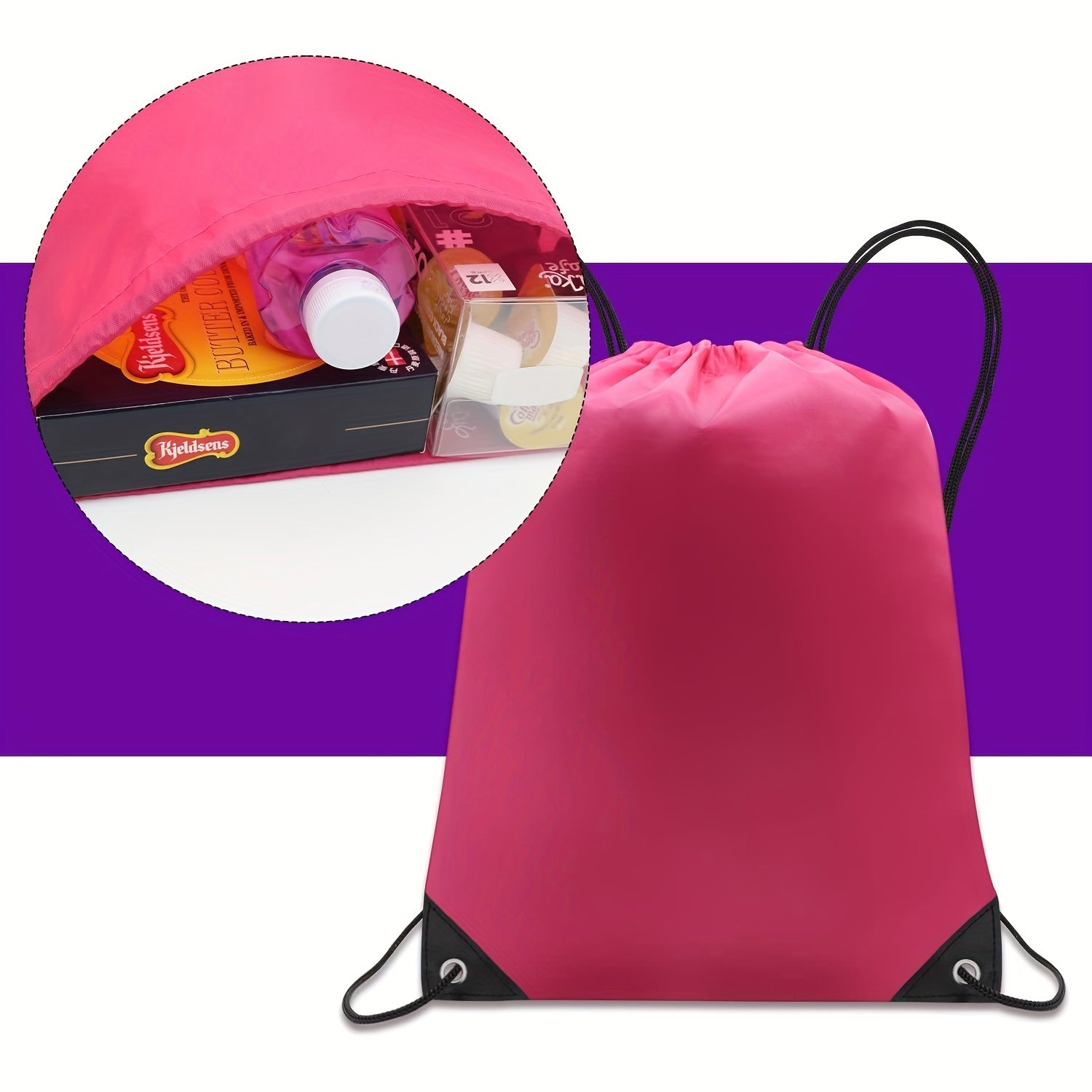 20pcs Sports Drawstring Backpack for Gym & Outdoor Activities