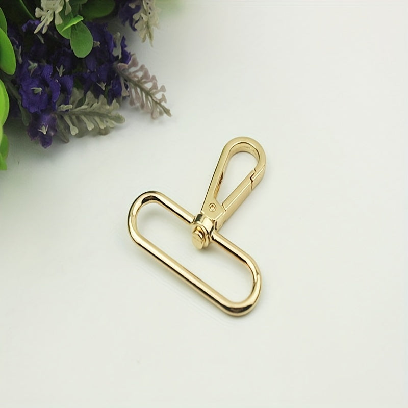 5pcs 50mm Metal Swivel Lobster Clasp Bag Accessory Hook For Handbag & Purse