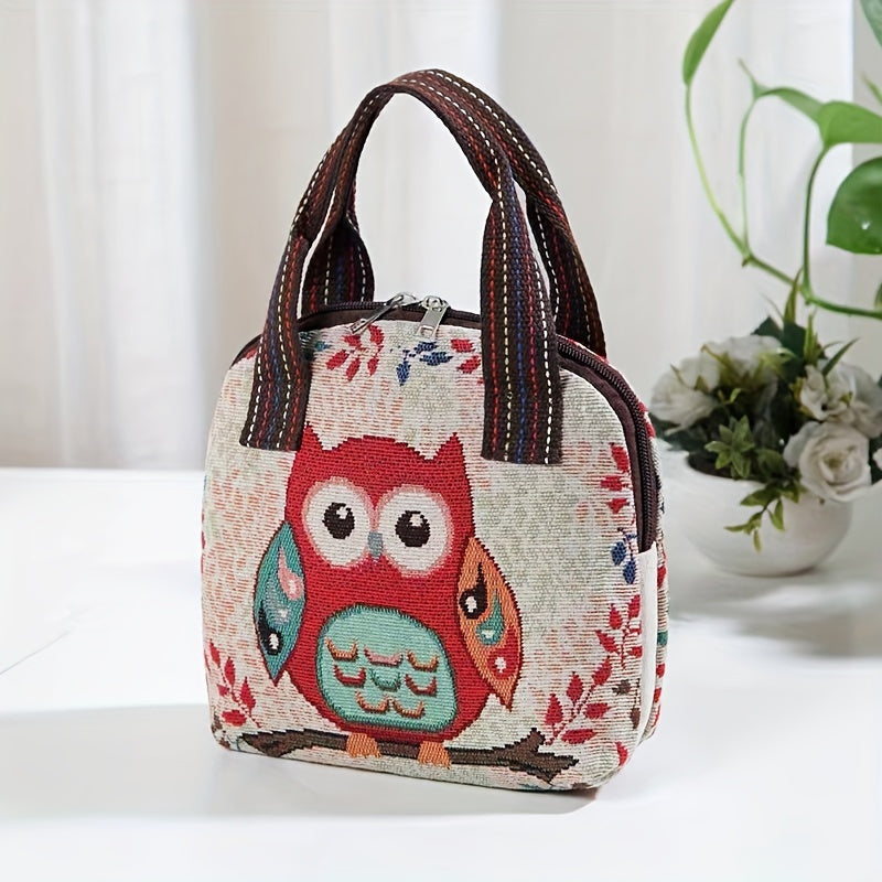 Embroidered Satchel Bag Zipper Shell Bag All Match Handbag