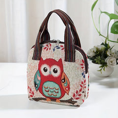 Embroidered Satchel Bag Zipper Shell Bag All Match Handbag
