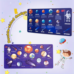 Solar System 8 Planet Puzzle Matching Board for Kids