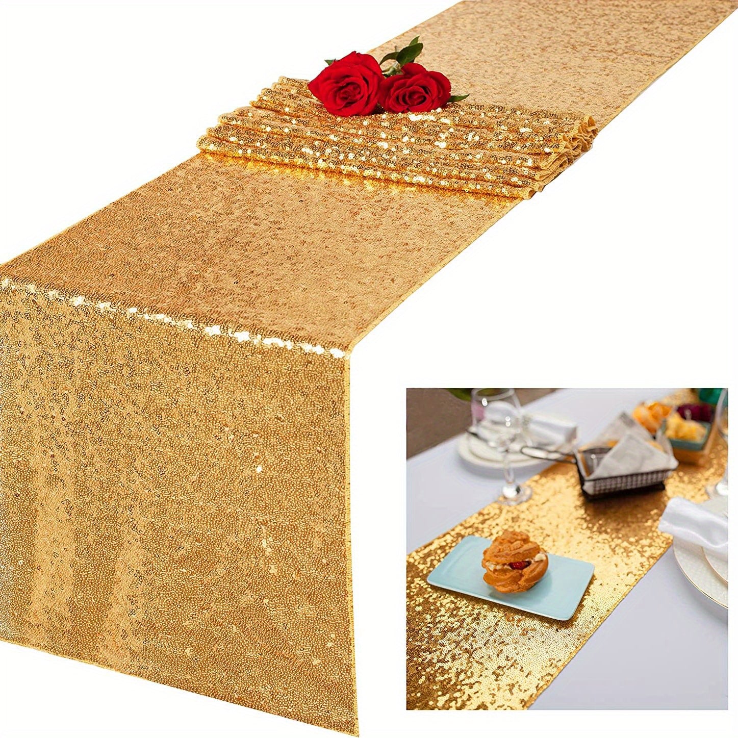 Sequin Table Runner for Celebrations - Elegant and Stylish - 1pc