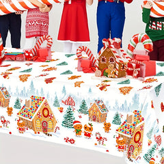 Christmas Family Party Supplies Disposable Table Cloth