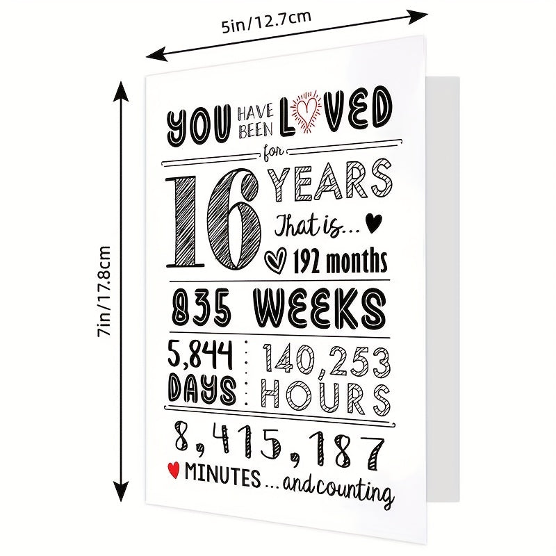 Sweet 16 Teen Birthday Card & Decor Set