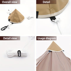 Tent Top Hat Adapter for Teepee Tarp