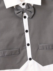 Boys Formal Outfit Short Sleeve Shirt & Pants Set