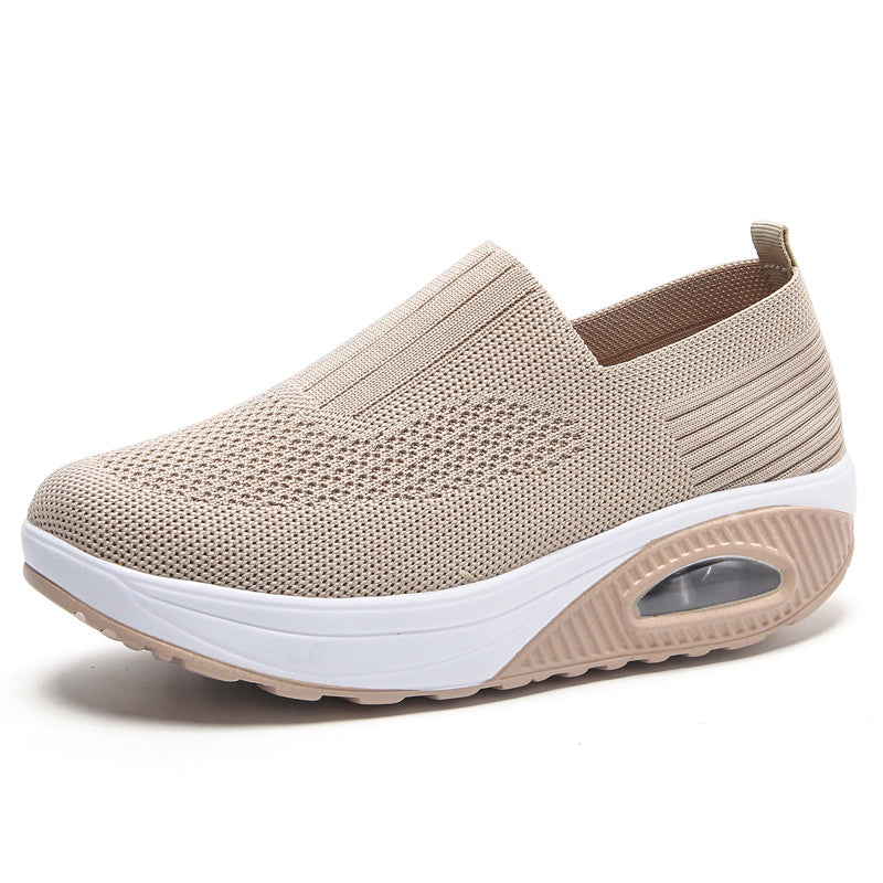 Breathable Slip on Running Sneakers Anti-Slip Air Cushion Casual Shoes