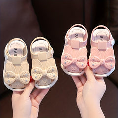Bunny Bow Kids Sandals Comfortable Secure Buckle Closure