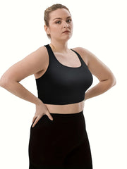  Seamless Racer Back Padded Sports Bra