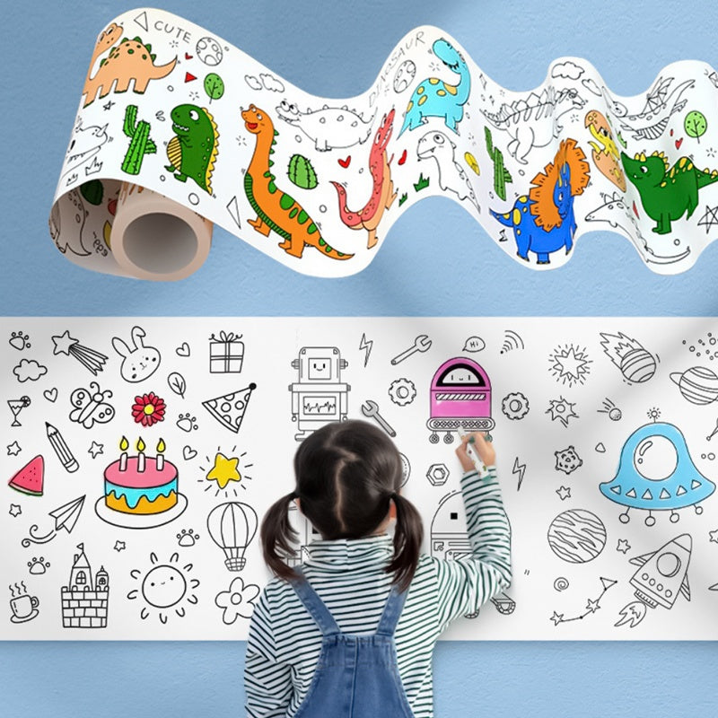 Non Toxic Dinosaur Coloring Paper Roll