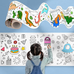Non Toxic Dinosaur Coloring Paper Roll