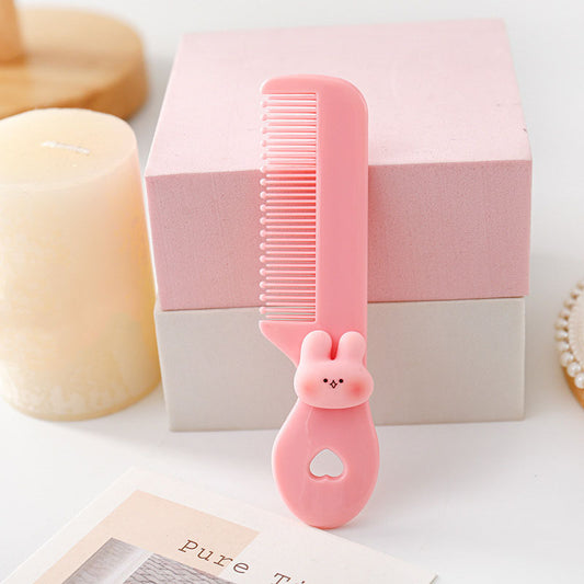 Mini Cartoon Plastic Hair Brush Portable Small Hair Comb in Candy Colors