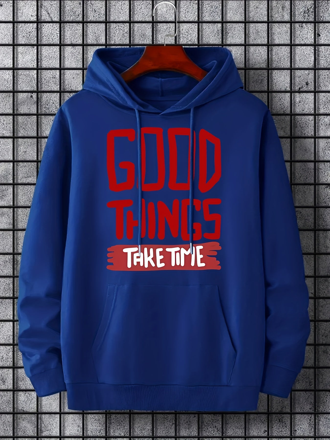 'Good Things Take Time' Print Hoodie