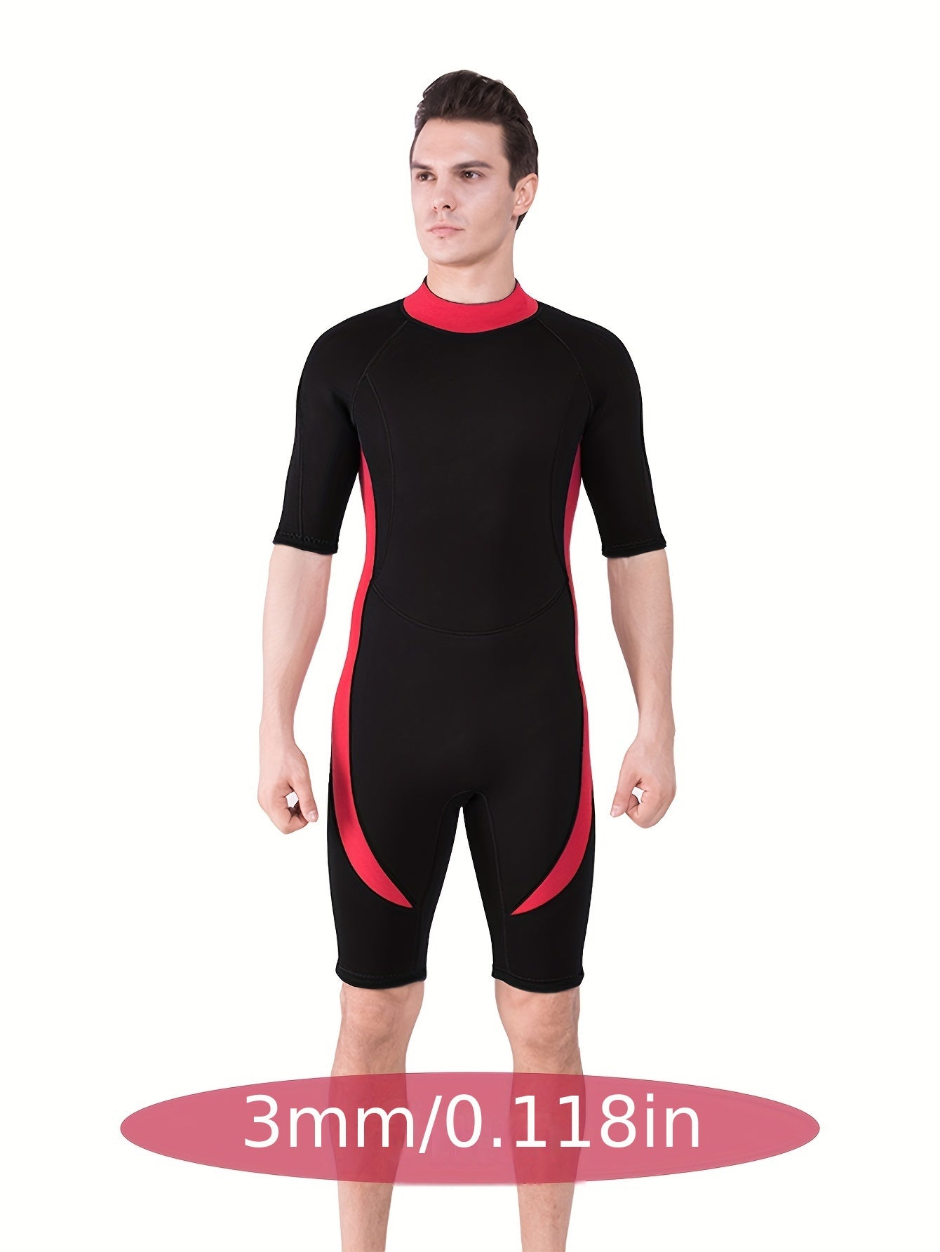 REALON 3mm Neoprene Diving Suit One Piece Short Sleeve Wetsuit