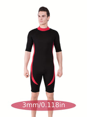 REALON 3mm Neoprene Diving Suit One Piece Short Sleeve Wetsuit