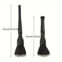2pcs Car Interior Cleaning Tools Detail Brush Dashboard Air Vent Dust Removal