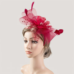 Girls Mesh Bow Hair Hoop Headwear Hair Accessories