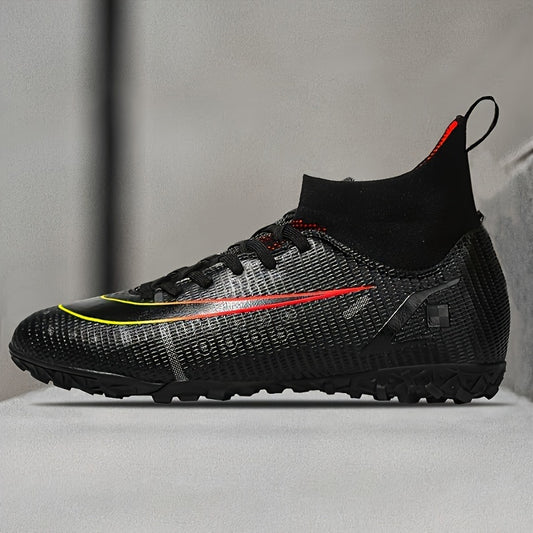 Men's High Top Turf Football Boots - Outdoor Professional Soccer Cleats