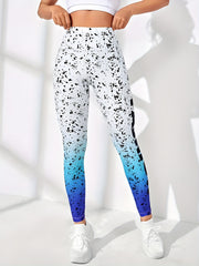 Gradient Print Yoga Fitness Leggings for Women