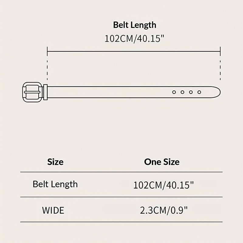 Stylish PU Belt Hip Hop Jeans Pants Decorative Dress Coat Girdle Women