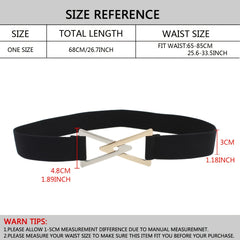 Women Elastic Wide Belt Stretch Lady Dress Belts