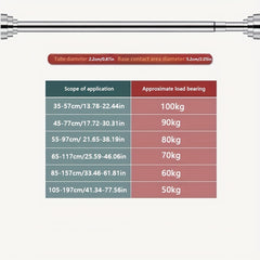 Stainless Steel Telescopic Shower Curtain Rod
