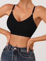 Seamless Vest Bra Soft & Comfy Stretchy Solid Everyday Bra