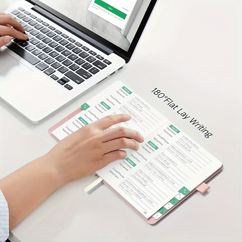 A6 Password Book With Alphabetical Tabs - Perfect Internet Password Keeper