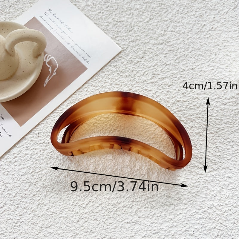 4pcs Tortoiseshell Hair Claw Clips for Women Oversize Matte Hair Clips