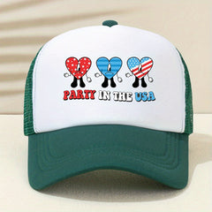 Cartoon Trucker Hat Mesh Breathable Sports Dad Hats For Women & Men