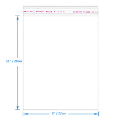 50pcs 8x11 10x12 10x14 11x14 Inch Transparent Cellophane Plastic Bags