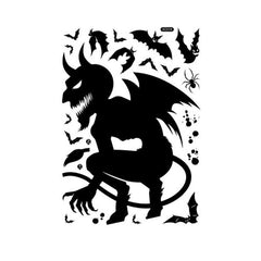 Halloween Giant Ghost Monster Shadow Window Sticker
