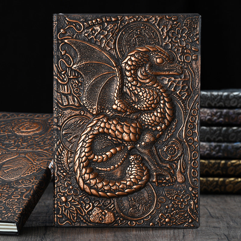 Vintage European Style PU Leather Notebook - Business Gift or Office Accessory